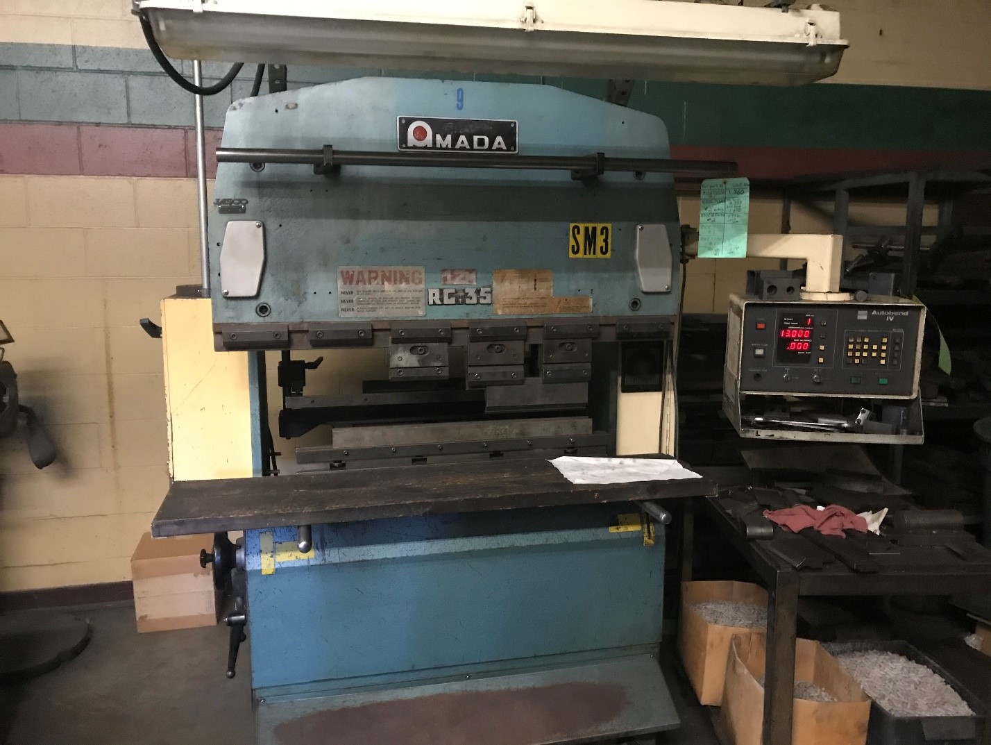 Amada RG-35 CNC Press Brake, Machine ID: 7849